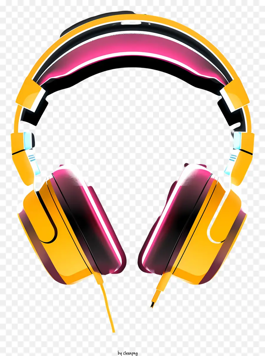 Amarillo Auriculares，Auriculares Con Cable PNG