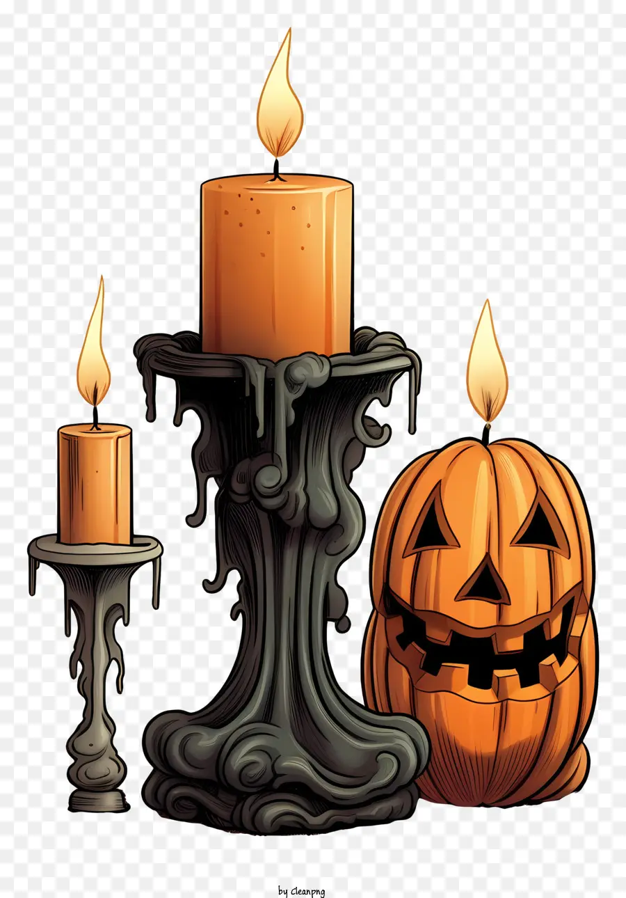 Decoraciones De Halloween，Jack O'lantern PNG