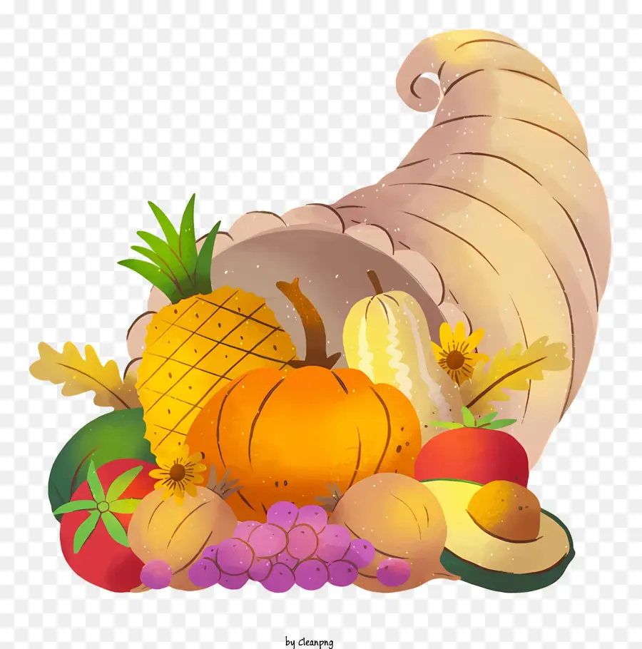 Fiesta De Acción De Gracias，Frutas Y Verduras PNG