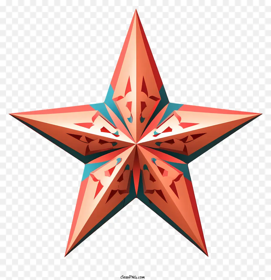 Forma De Estrella Roja，Triángulos PNG