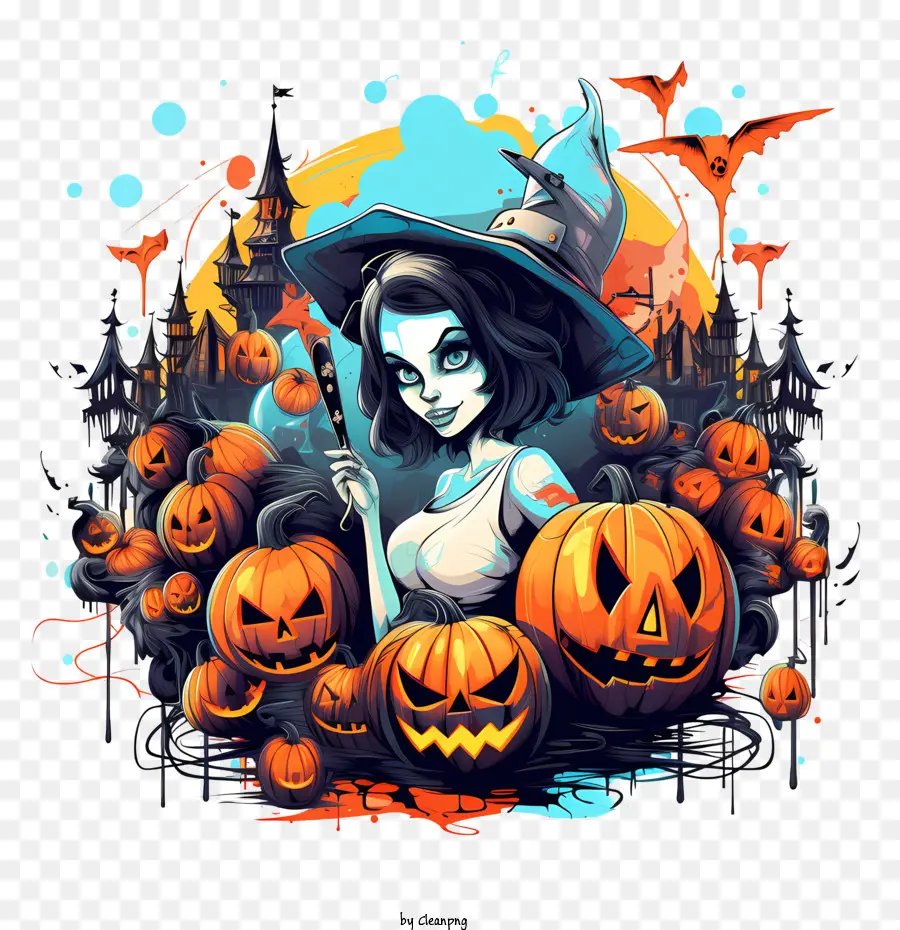 Fiesta De Halloween，Bruja PNG