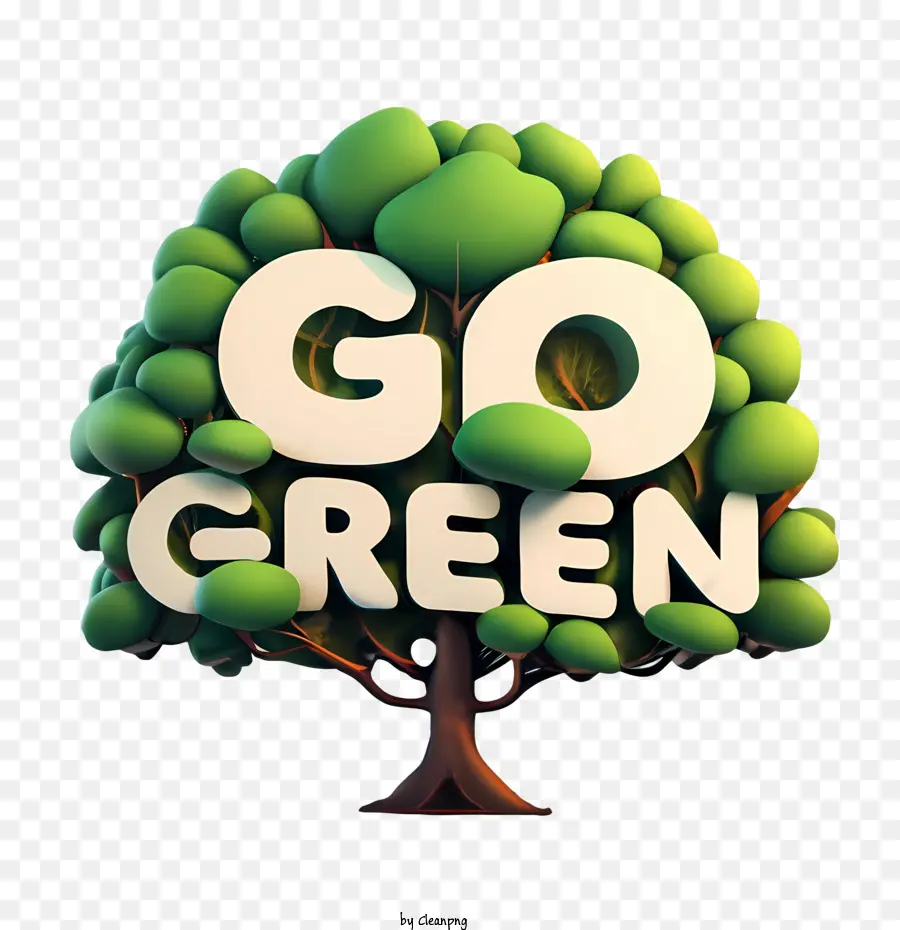 Go Green，Verde PNG