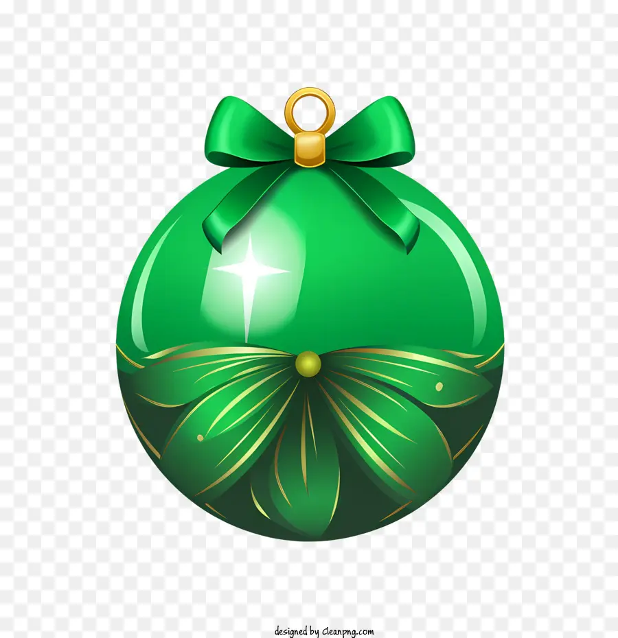 Bola De Navidad，Adorno Verde PNG