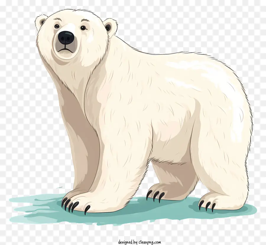 Oso Polar，Blanco PNG