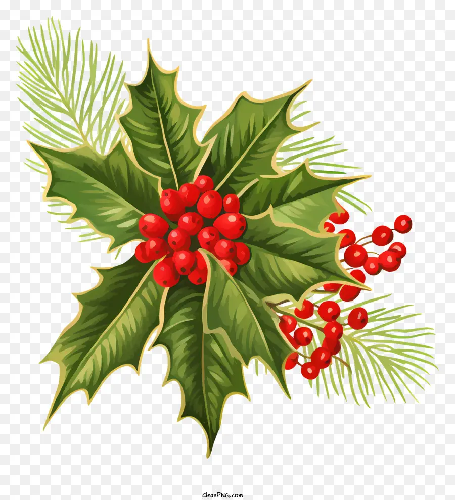 Decoraciones De Navidad，Ramas De Pino PNG