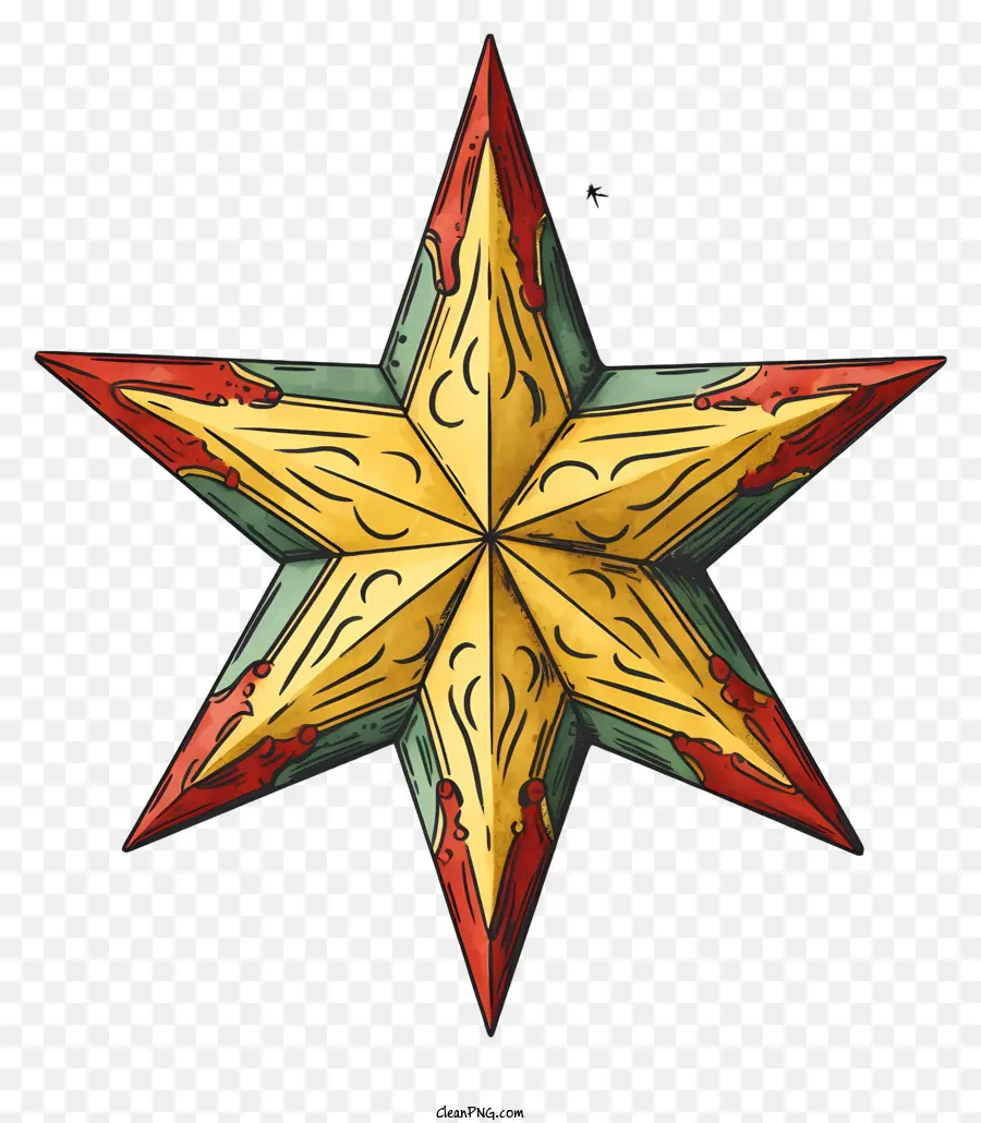 Estrella De Oro，Estrella Roja PNG