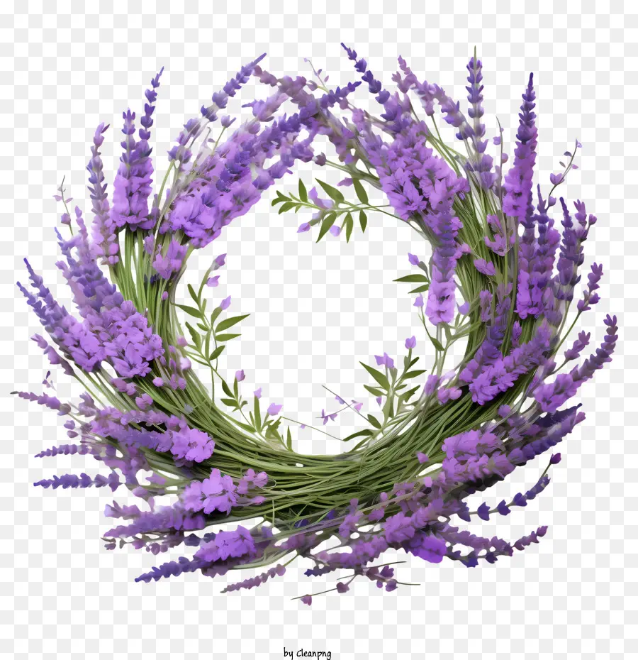 Corona De Flores De Lavanda，Corona PNG