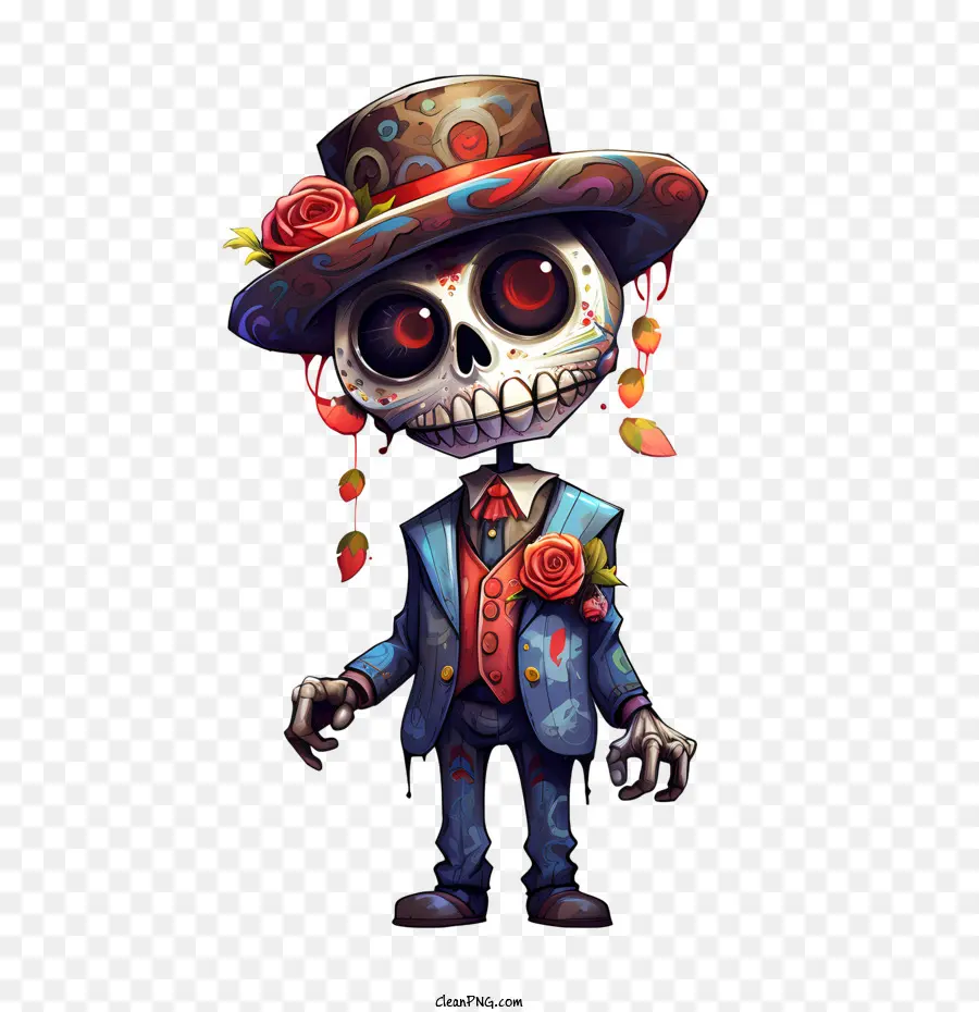 Dia De Los Muertos，Esqueleto PNG