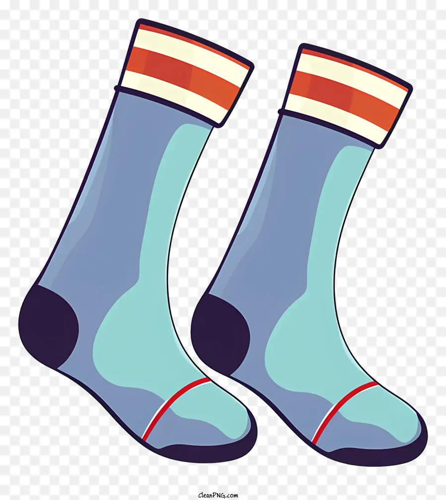 Calcetines Azules，Calzado PNG