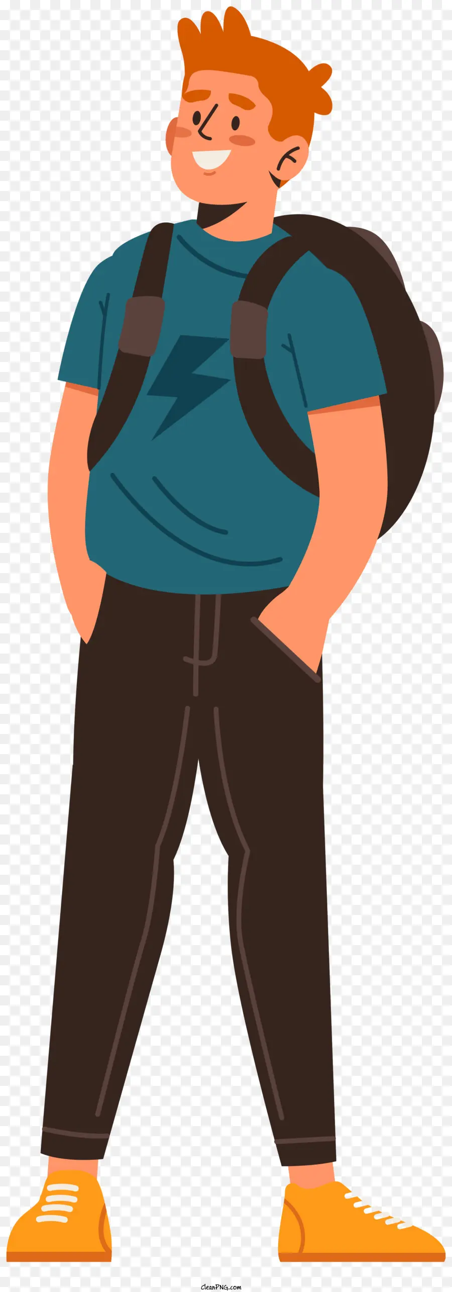 Joven，Mochila PNG