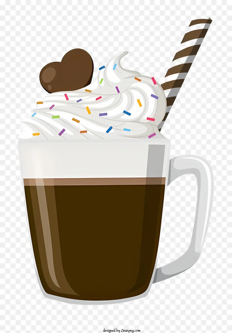 Chocolate Caliente，Crema Batida PNG