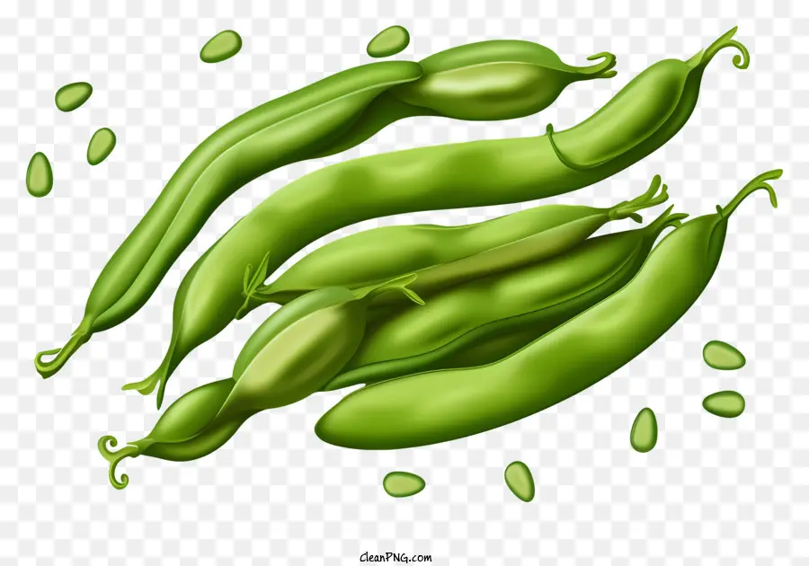 Las Vainas De Arvejas，Peas PNG