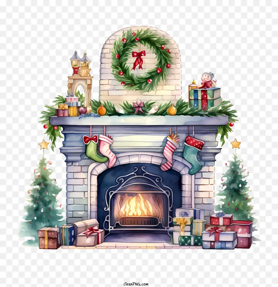 Chimenea Navideña，Chimenea De Navidad PNG