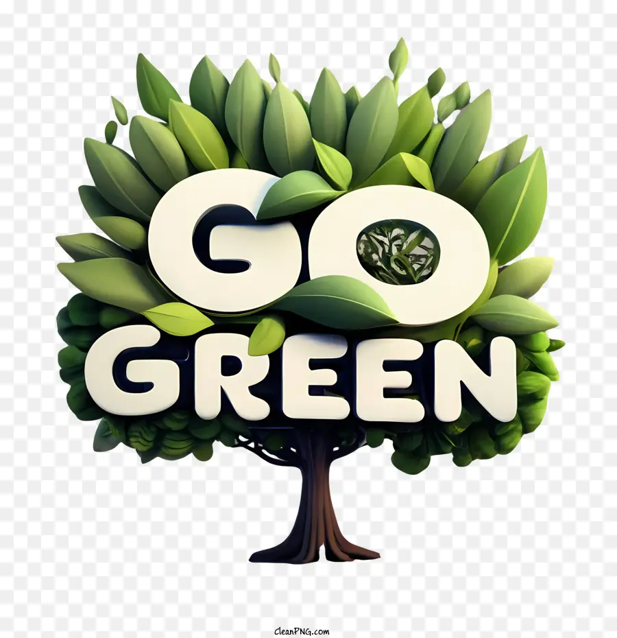 Go Green，Verde PNG