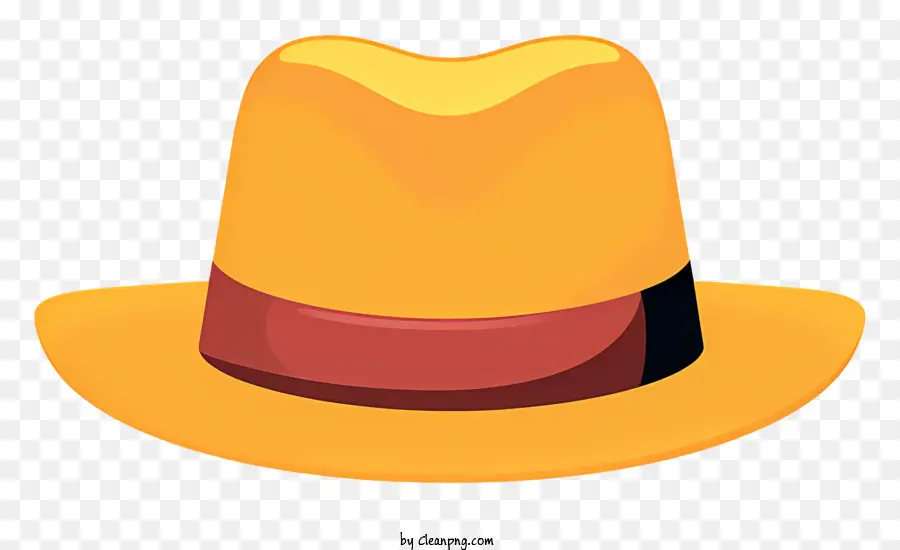 Sombrero Amarillo，Banda Negra PNG