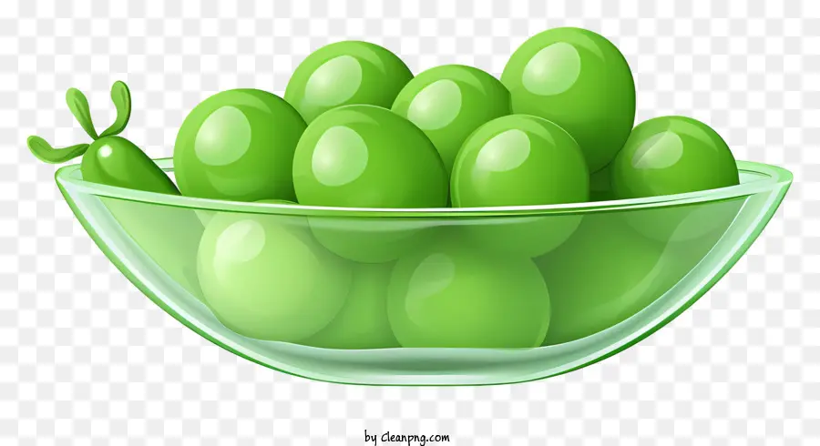 Tazón De Vidrio，Uvas Verdes PNG