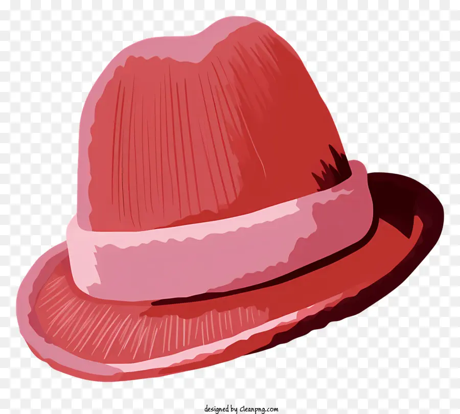 Sombrero Rosado，Sombrero De Cinta Negra PNG