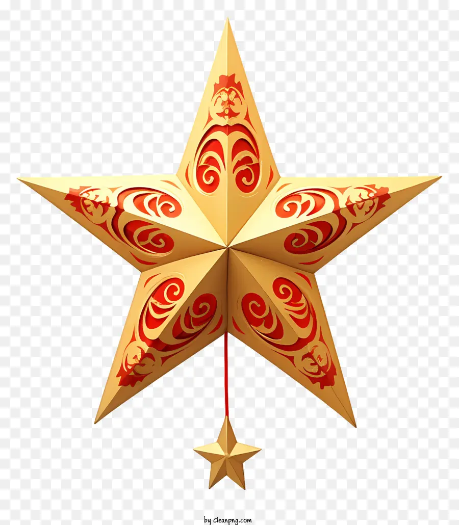 Adorno De Navidad，Adorno En Forma De Estrella PNG