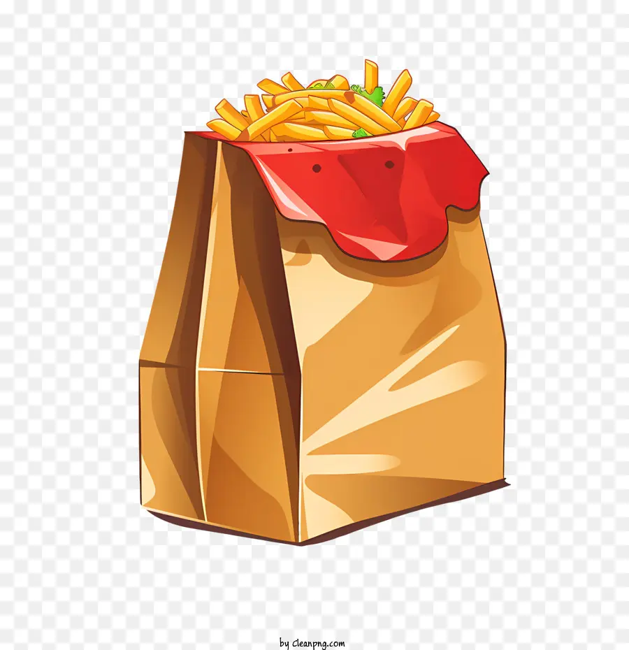 Bolsa De Entrega De Alimentos，Las Papas Fritas PNG