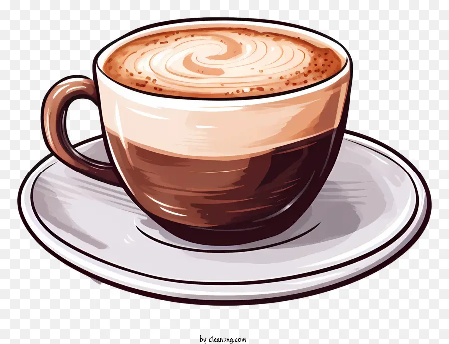 Café，Dibujo En Blanco Y Negro PNG