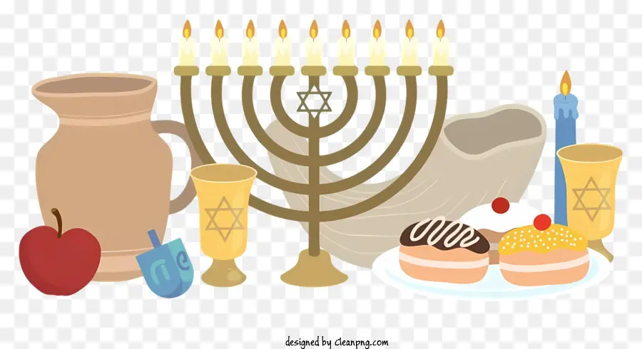 Hanukkah，Menorah PNG