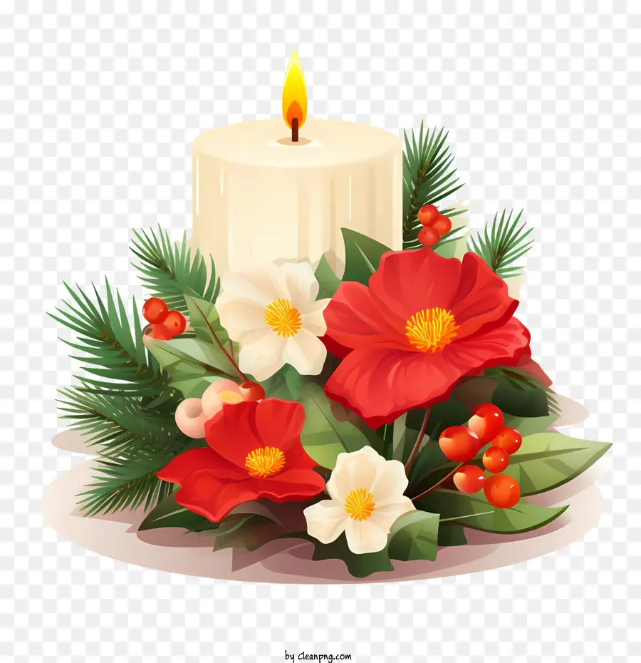 Vela De Navidad，Decoración De La Navidad PNG