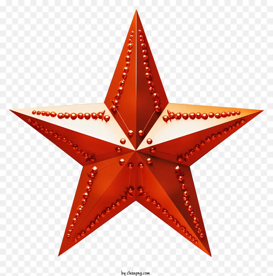 Estrella De Metal Rojo，Tachuelas De Metal PNG