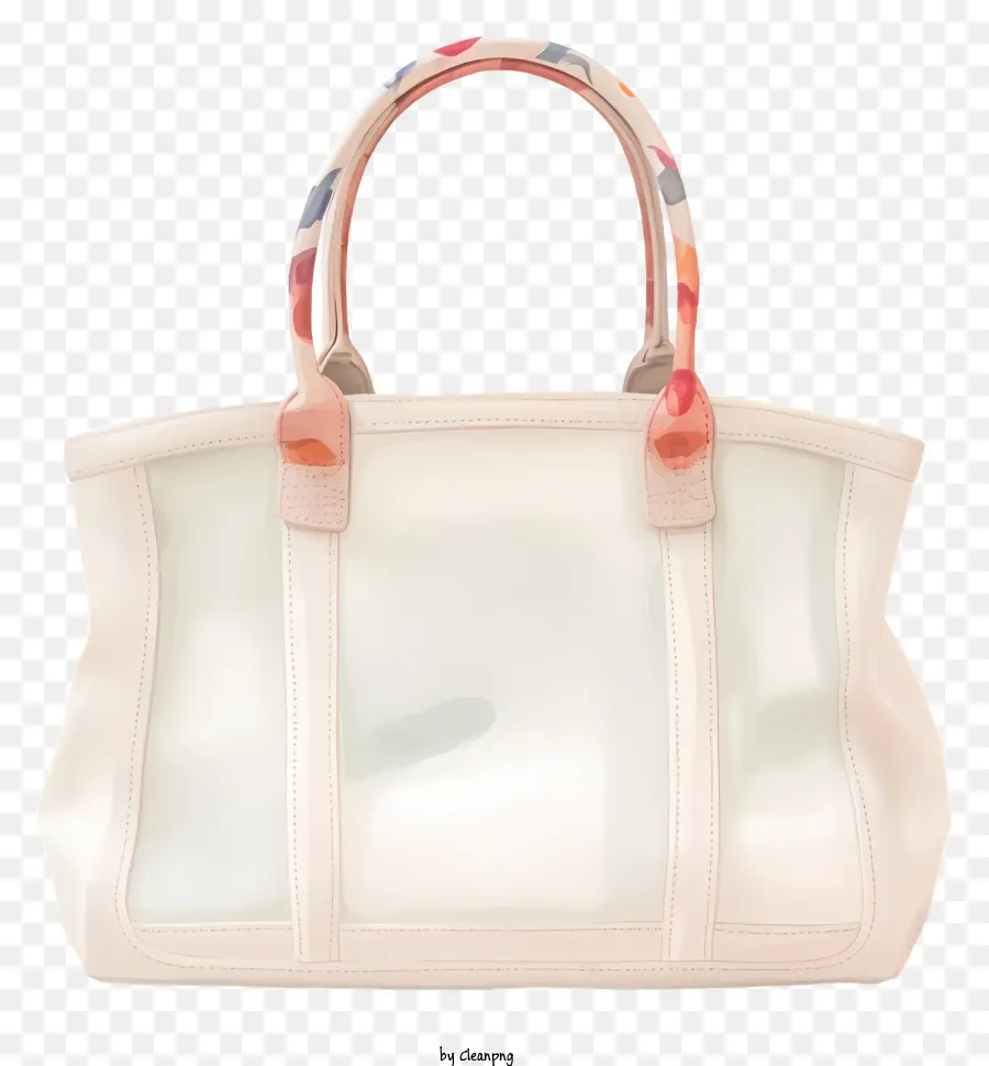 Bolso Blanco，Diseño Colorido PNG