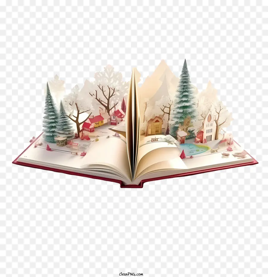 Libro De Navidad，Libro Abierto PNG