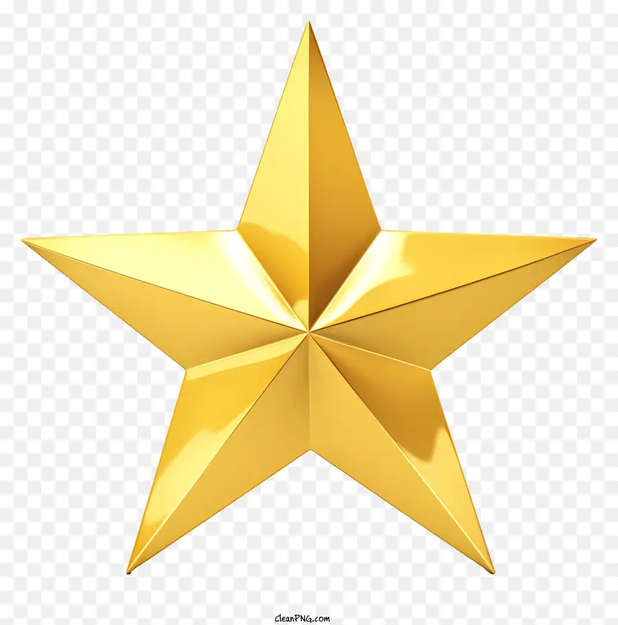 La Estrella De Oro，Símbolo De Victoria PNG