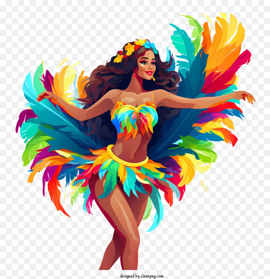 Bailarina De Carnaval De Brasil，Bailarina De Carnaval PNG