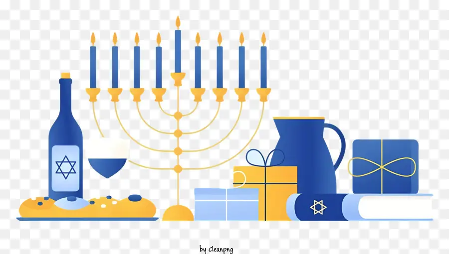 Hanukkah，Menorah PNG