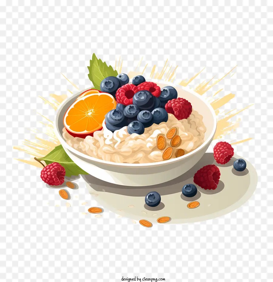 Dia De Avena，Avena Con Frutas PNG