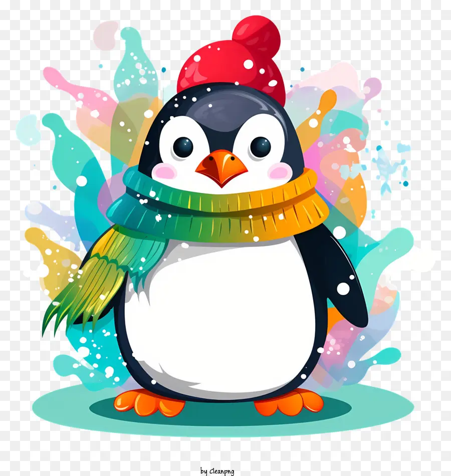 Dibujos Animados De Pingüinos，Sombrero De Invierno PNG