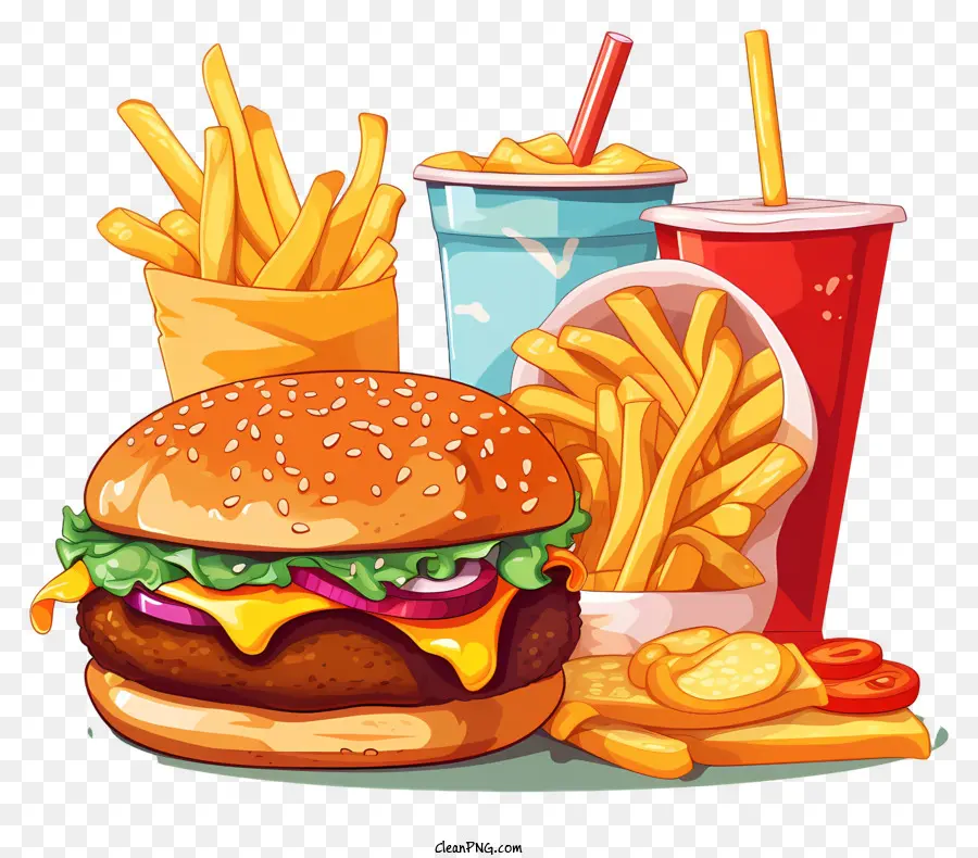 Hamburgo，Las Papas Fritas PNG