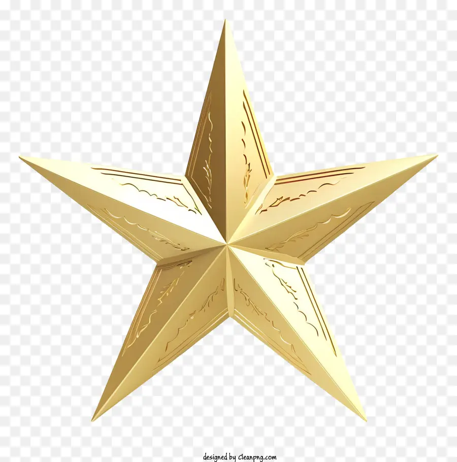 Estrella De Oro，Fivepointed Estrellas PNG