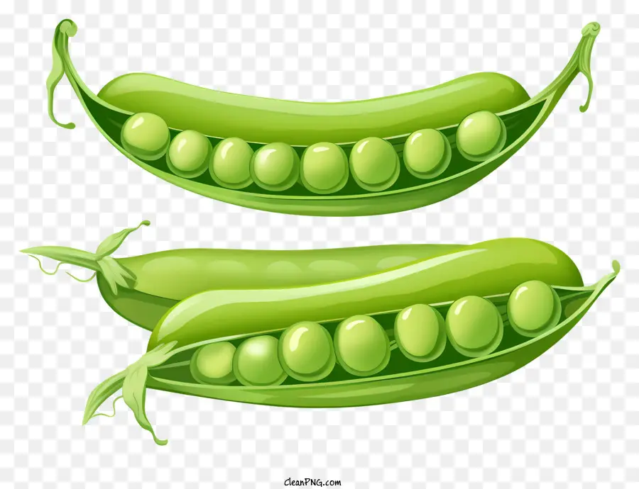 Vaina De Guisante Verde，Peas PNG