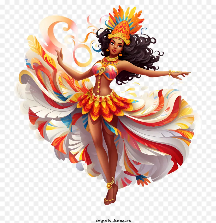 Brasil Carnival Dancer，La Danza PNG