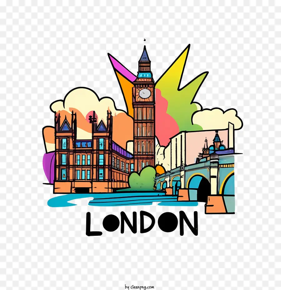 Londres，El Big Ben PNG