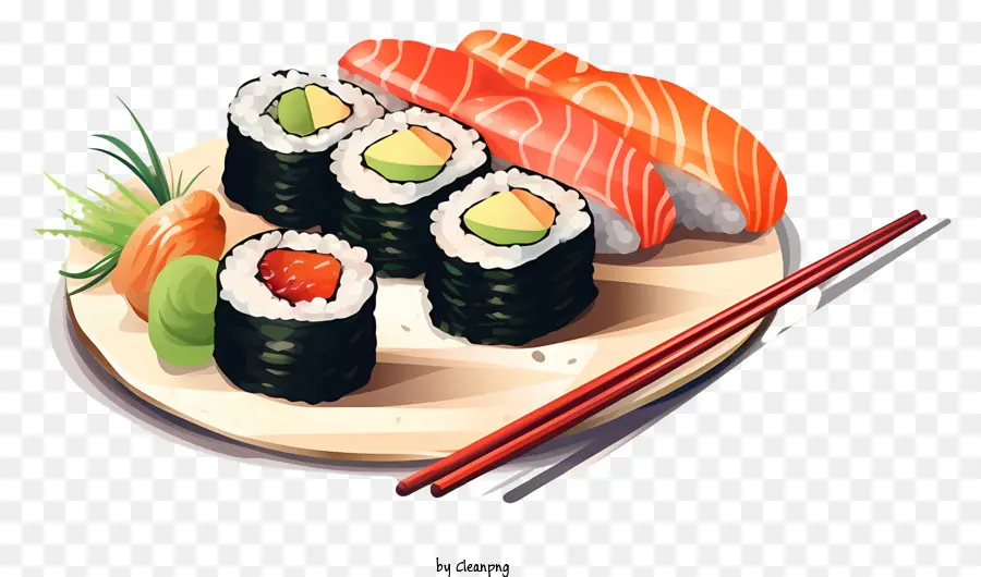 Basado En La Descripción，Sushi PNG