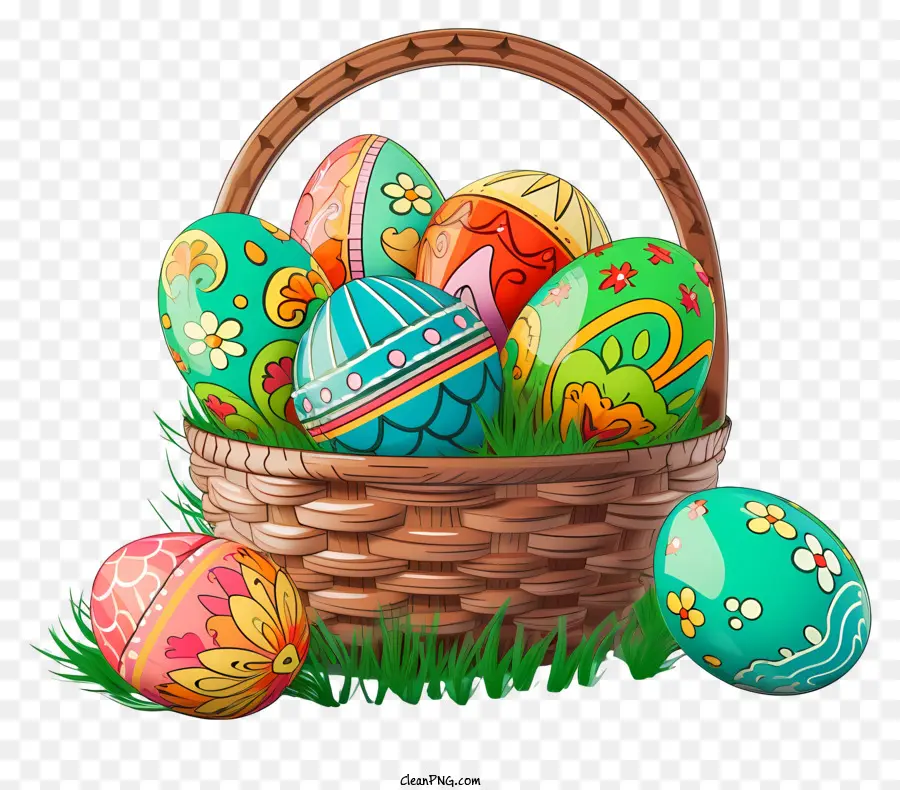 Huevos Decorados，Huevos De Pascua PNG