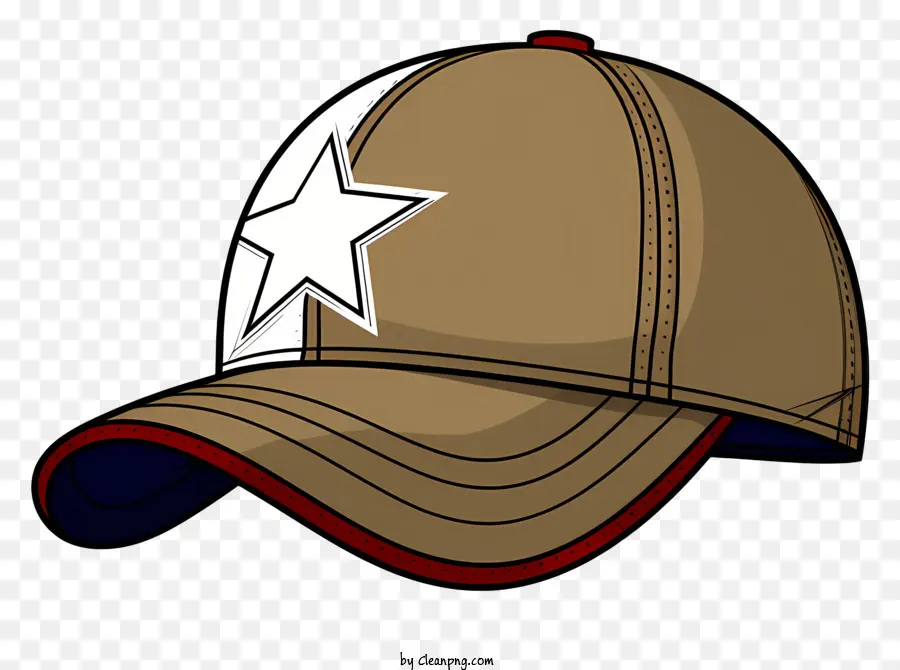 Gorra De Béisbol，White Star PNG