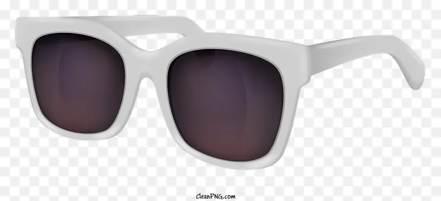 Gafas De Sol Blancas，Lentes Marrones PNG