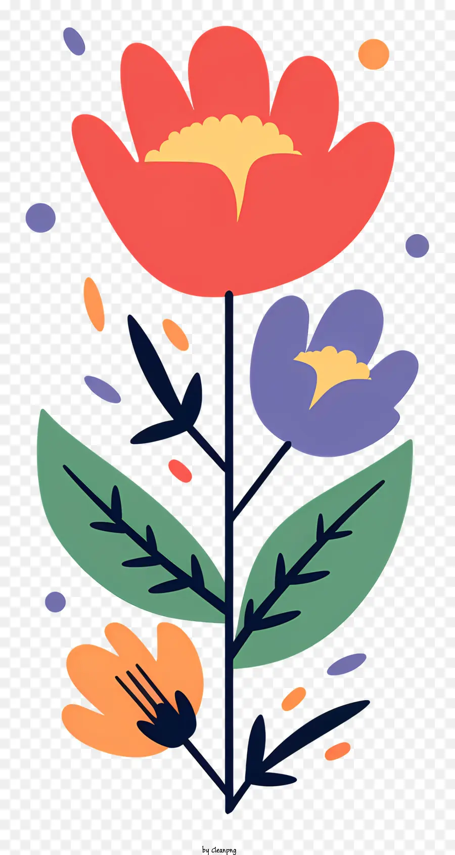 Flores Coloridas，Ilustración De Flor PNG