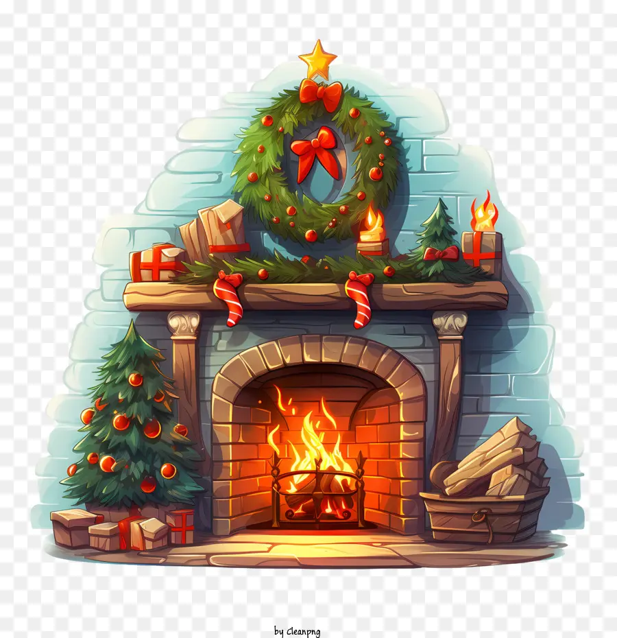 La Navidad Chimenea，Chimenea PNG