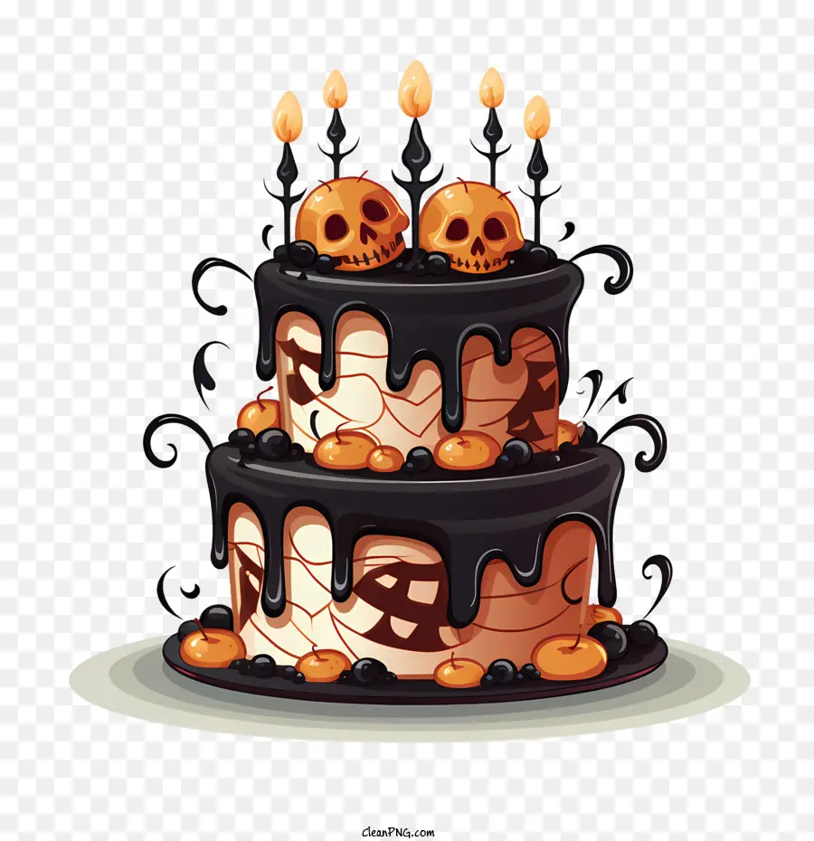 Pastel De Halloween，Spooky PNG