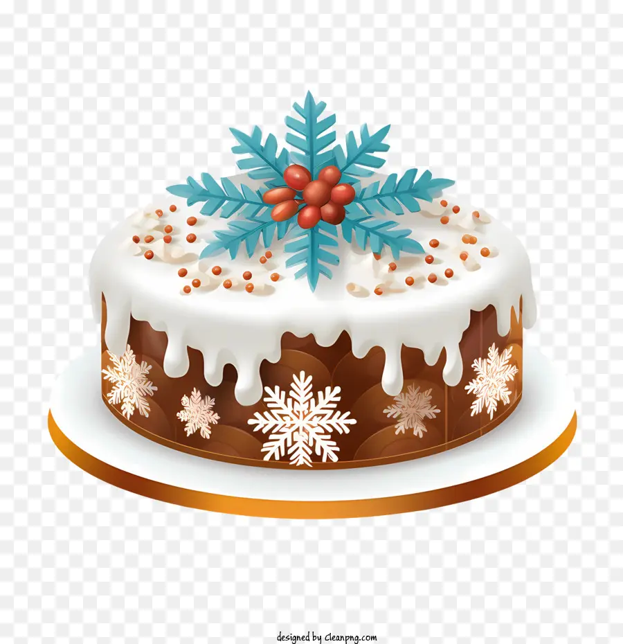 Pastel De Navidad，Formación De Hielo PNG