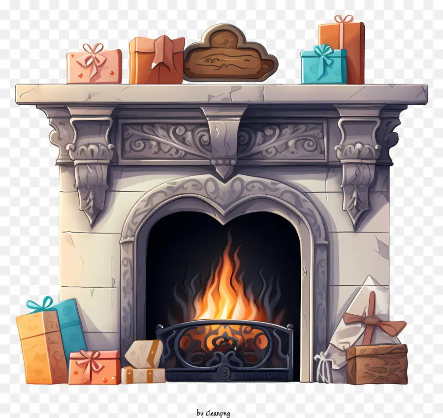 Chimenea，Regalos PNG