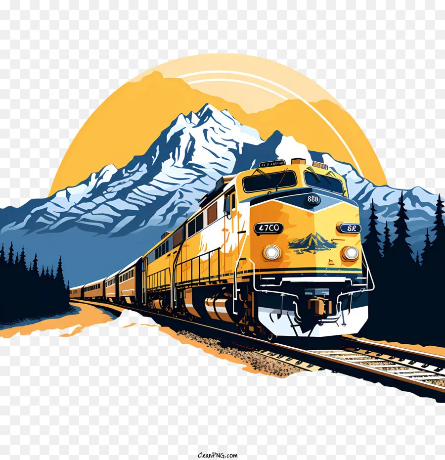 Día De Alaska，Tren PNG