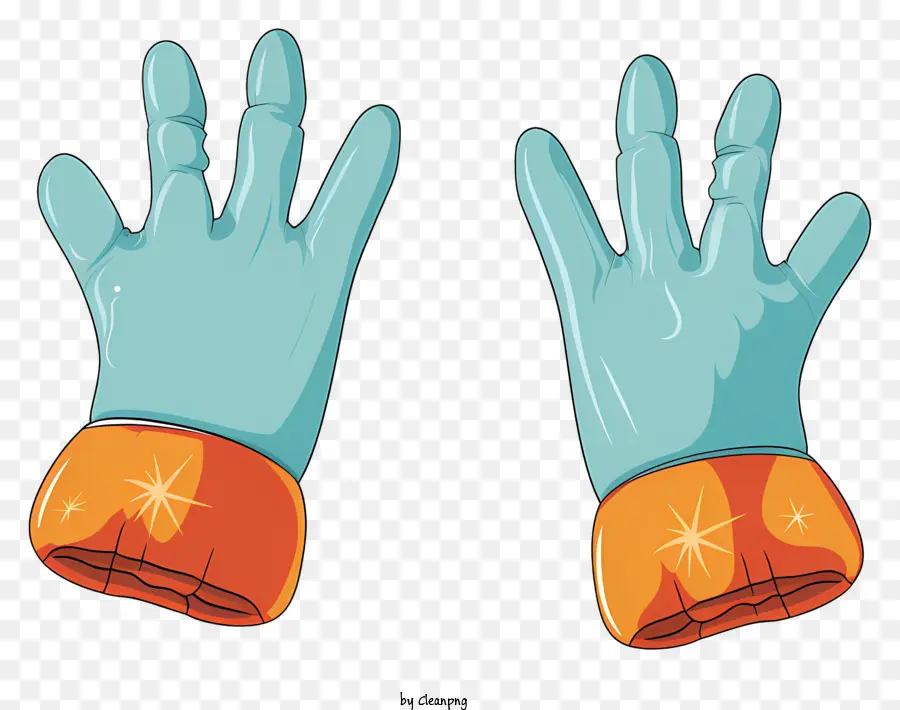 Guantes De Goma Azules，Guantes Azules PNG